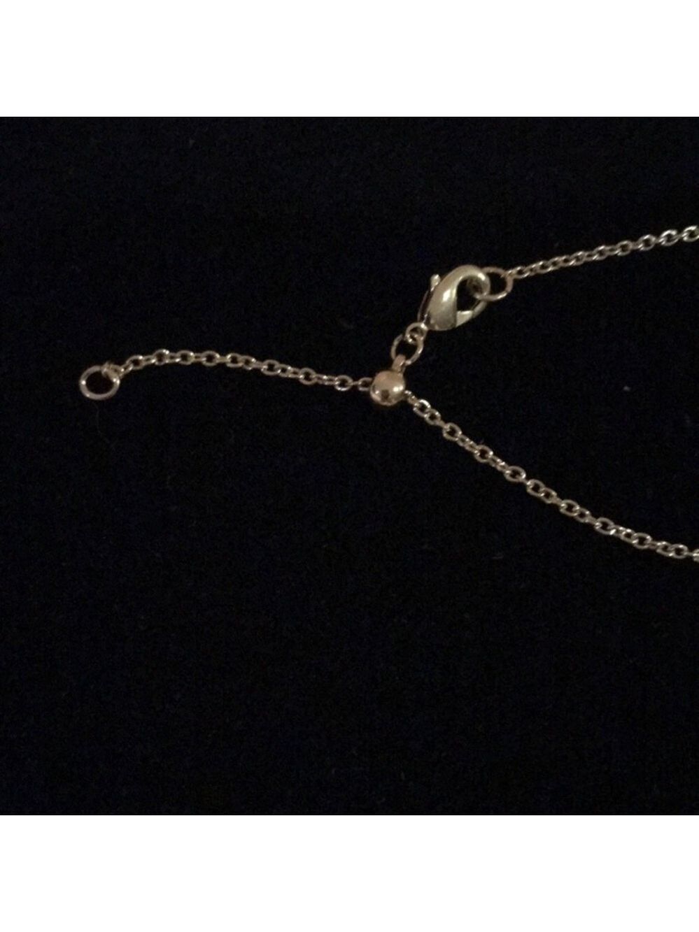 Gold Tone CZ Y Lariat Necklace - Picture 6 of 6